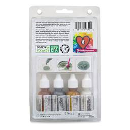 ArtResin ResinTint - Metallics, Set of 4, 0.5 oz, Bottle - back of packaging