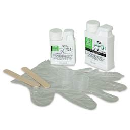 Pebeo Gedeo Bio-Based Resin - Crystal Resin, 300 ml set contents