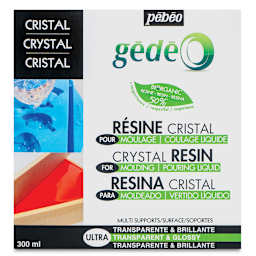 Pebeo Gedeo Bio-Based Resin - Crystal Resin, 300 ml