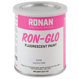 Ronan RON-GLO Fluorescent Paint - Shock Pink, Quart
