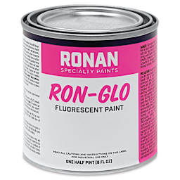 Ronan RON-GLO Fluorescent Paint - Lime Yellow, 8 oz