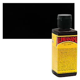 Alpha6 Alphanamel Lettering Enamel - McKeag's Black, 147 ml - Bottle and Swatch