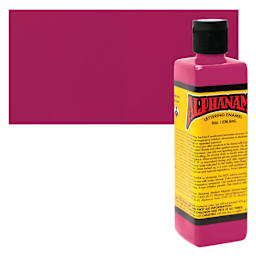 Alpha6 Alphanamel Lettering Enamel - Hot Pink, 236.6 ml - Bottle and Swatch