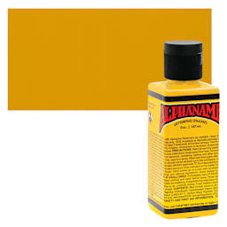 Alpha6 Alphanamel Lettering Enamel - Dark Yellow, 147 ml - Bottle and Swatch