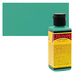 Alpha6 Alphanamel Lettering Enamel - Light Teal, 147 ml - Bottle and Swatch