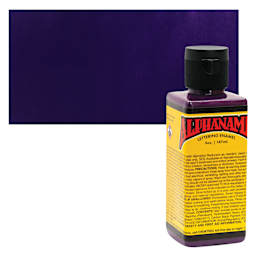 Alpha6 Alphanamel Lettering Enamel - Alpha Purple, 147 ml - Bottle and Swatch