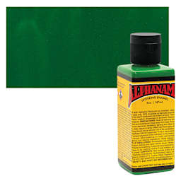 Alpha6 Alphanamel Lettering Enamel - Alpha Green, 147 ml - Bottle and Swatch