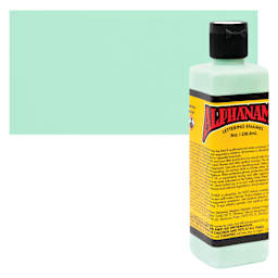 Alpha6 Alphanamel Lettering Enamel - Mint, 236.6 ml - Bottle and Swatch