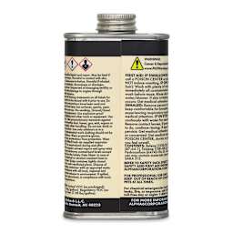 Alpha6 Alphasol Temp Reducer - Hi-Temp Reducer, Clear, 8 oz, Can (Back of can)