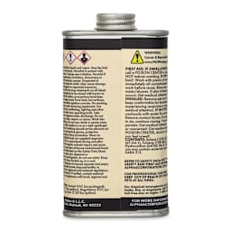 Alpha6 Alphasol Temp Reducer - Low-Temp Reducer, Clear, 8 oz, Can (Back of can)