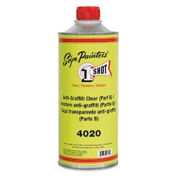 1-Shot Clear Anti-Graffiti Coating - Part B, Quart (Front of can)