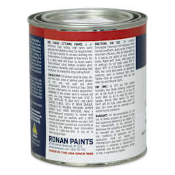 Ronan One Stroke Lettering Enamel - Ivory, Pint (Back)