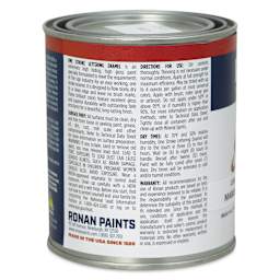 Ronan One Stroke Lettering Enamel - Maroon, Pint (Back)