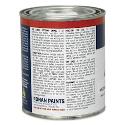 Ronan One Stroke Lettering Enamel - Medium Yellow, Pint (Back)