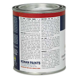 Ronan One Stroke Lettering Enamel - Golden Yellow, Pint (Back)