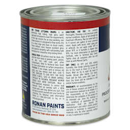 Ronan One Stroke Lettering Enamel - Process Yellow, Pint (Back)