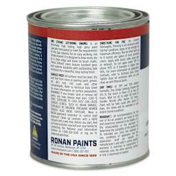 Ronan One Stroke Lettering Enamel - Light Blue, Pint (Back)