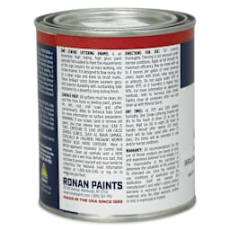 Ronan One Stroke Lettering Enamel - Brilliant Blue, Pint (Back)