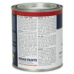 Ronan One Stroke Lettering Enamel - Process Blue, Pint (Back)