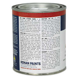 Ronan One Stroke Lettering Enamel - Aqua, Pint (Back)