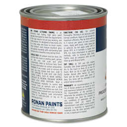 Ronan One Stroke Lettering Enamel - Process Purple, Pint (Back)