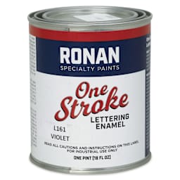 Ronan One Stroke Lettering Enamel - Violet, Pint (Front)