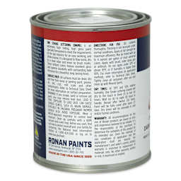 Ronan One Stroke Lettering Enamel - Dark Green, Pint (Back)