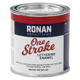 Ronan One Stroke Lettering Enamel - Emerald Green, Half Pint
