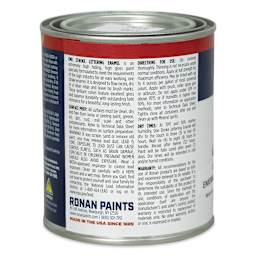 Ronan One Stroke Lettering Enamel - Emerald Green, Pint (Back)