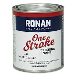 Ronan One Stroke Lettering Enamel - Emerald Green, Pint (Front)