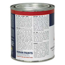 Ronan One Stroke Lettering Enamel - Medium Brown, Pint (Back)