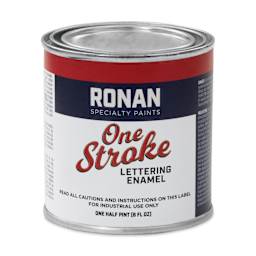 Ronan One Stroke Lettering Enamel - Gold Metallic, Half Pint