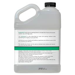 Tusc & Pine StudioSolv Artist Oil Thinning Medium - 128 fl oz, back of jug