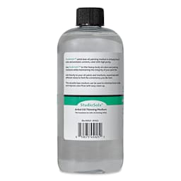 Tusc & Pine StudioSolv Artist Oil Thinning Medium - 16.9 fl oz, back of bottle