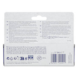 Staedtler Pigment Arts Pens - Intense Black, Assorted Tip, Set of 4, back of the packaging