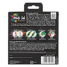 Staedtler Pigment Arts Brush Pens - Nature Colors, Set of 12, back of the packaging