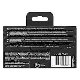 Staedtler Pigment Arts Brush Pens - Greens and Turquoises, Set of 6, back of the packaging