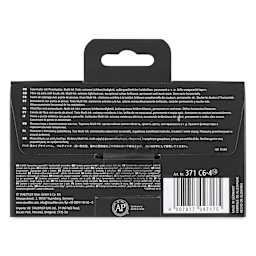 Staedtler Pigment Arts Brush Pens - Greys and Caramels, Set of 6, back of the packaging