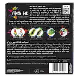 Staedtler Pigment Arts Brush Pens - Warm Colors, Set of 12, back of the packaging