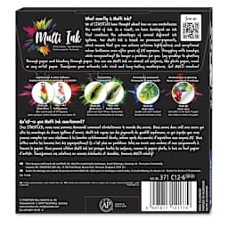 Staedtler Pigment Arts Brush Pens - Cool Colors, Set of 12, back of the packaging