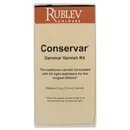 Rublev Conservar Dammar Varnish Kit - 118 ml front of package