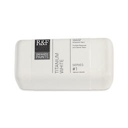 R&F Encaustic Paint Block - Titanium White, 104 ml block