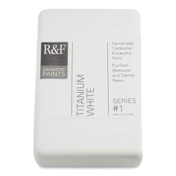 R&F Encaustic Paint Block - Titanium White, 333 ml block