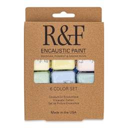 R&F Encaustic Paint Block - Chromatic Tones Set of 6 front of package
