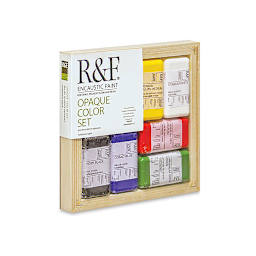 R&F Encaustic Paints - Opaque Colors, Set of 6, 40 ml blocks