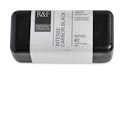 R&F Encaustic Paint Block - Intense Carbon Black, 104 ml block