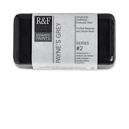 R&F Encaustic Paint Block - Payne's Gray, 40 ml block