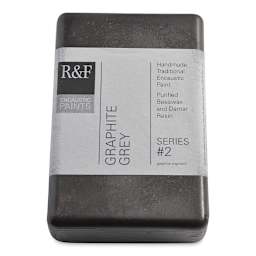 R&F Encaustic Paint Block - Graphite Gray, 333 ml block