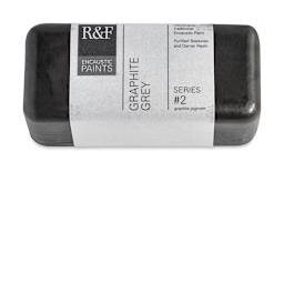 R&F Encaustic Paint Block - Graphite Gray, 104 ml block