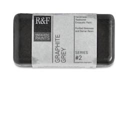 R&F Encaustic Paint Block - Graphite Gray, 40 ml block